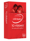 LifeStyles® Ribbed 10 pack